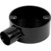1 Way Junction Box – Black – 25Mm