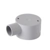 1 Way circular Junction Box 20mm