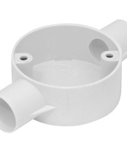 2-Way Junction Box – White – 20Mm