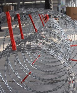 450mm coil concertina razor wire razor blade barbed wire