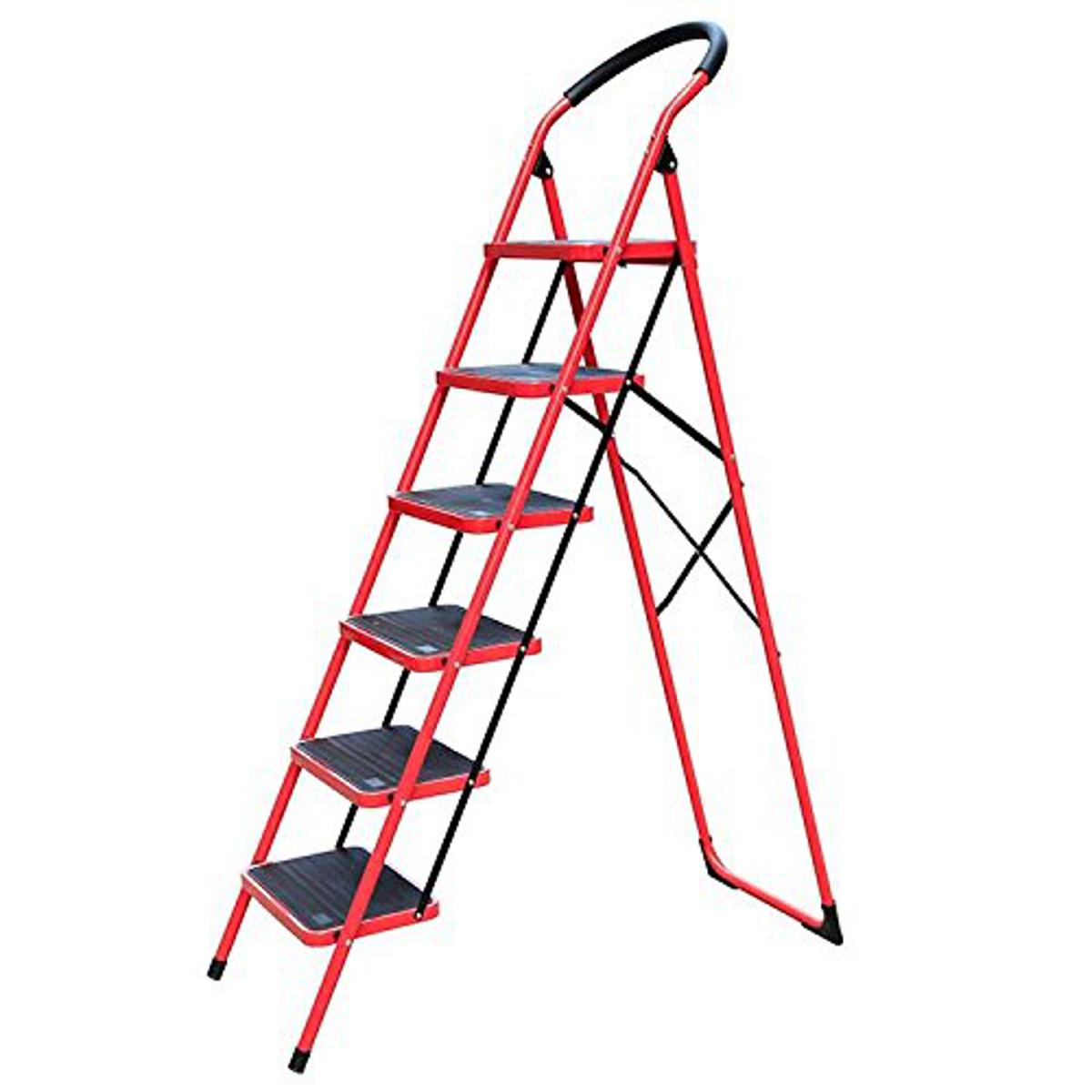 6 Step steel ladder