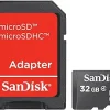SanDisk microSDHC Card with Adapter 32GB for phone (SDSDQM-032G-B35A)