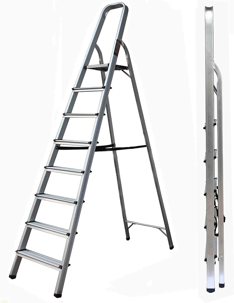 8 step aluminium ladder A-type