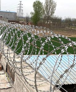 980mm Roll Diameter Galvanized Razor Barbed Wire