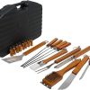 ALVA 21pc Deluxe WoOd handle BBQ & Tool Set - BA86