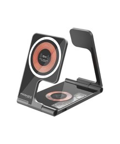Promate AuraFold-Trio Wireless Charging Station Ultra-Slim AURAFOLD-TRIO