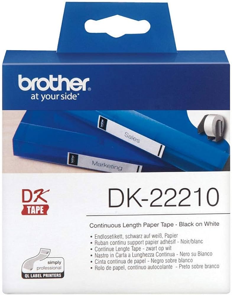 Brother DK 22210 Continuous 29mm Paper Roll