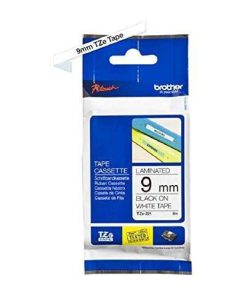 Brother TZE-221 Black on White Tape