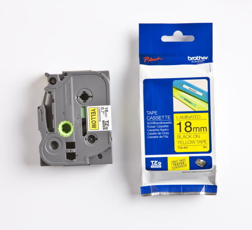 Brother TZE-641 18mm Black on Yellow Tape