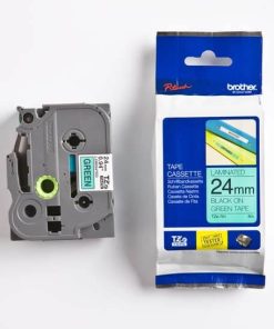 Brother TZe-751 Black On Green Laminated Tape