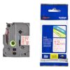 Brother Tape TZE-132 Red on Clear