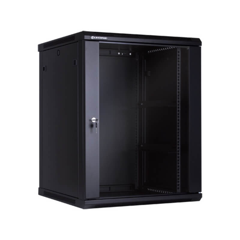 D-Link 15U(600*600mm) wall mount rack with glass door NWR-15U-6060-BL-GL