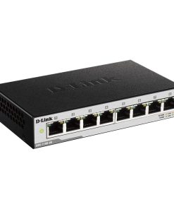 D-Link 8 Port PoE Gigabit Smart Managed Switch + 2 SFP ports – DGS-F1100-10PS