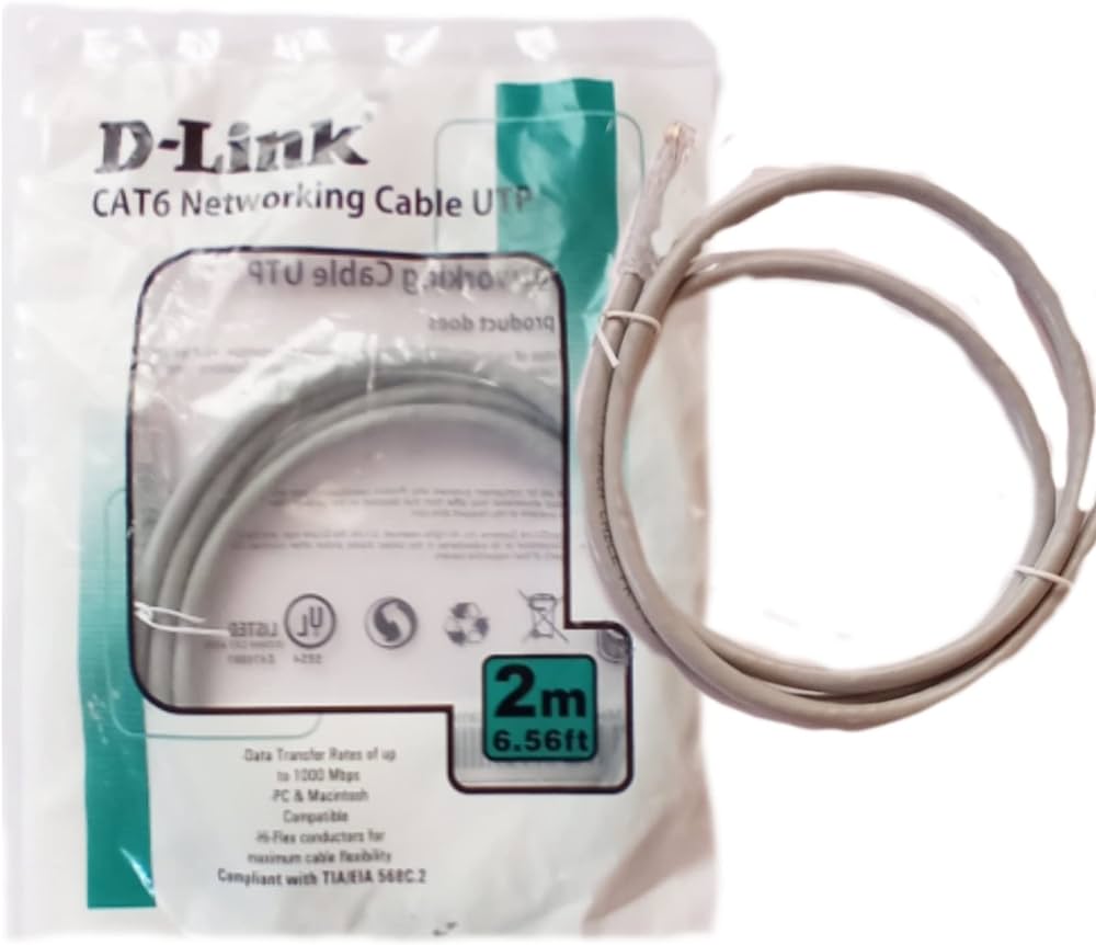 D-Link NCB-C6UGRYR1-2 CAT6 UTP Patch Cord 2M
