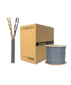 Dlink NCB-C6UGRYR-305-24-E Cat6 UTP 24 AWG PVC Solid Cable – 305m/Roll – Grey Colour