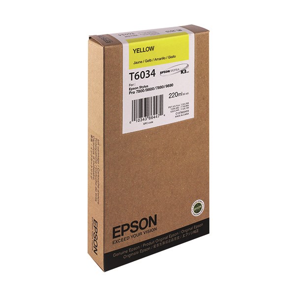 Epson T6034 High Capacity Yellow Ink Cartridge - (C13T603400)