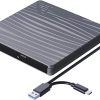 External CD DVD drive compatible with various devices including laptops