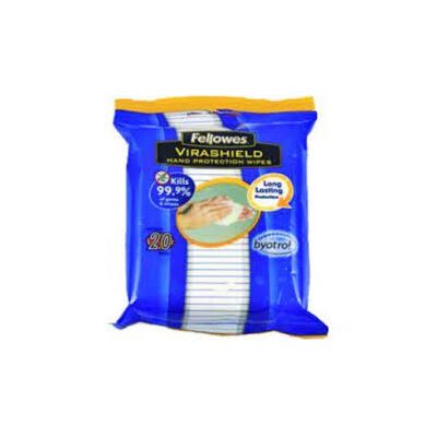 Fellowes Hand Wipes virashield Hand Protection wipes Pack40 (2210601)