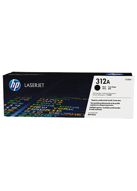 HP 312A Black Original LaserJet Toner Cartridge (CF380A)