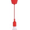 Hanging E27(Screw) Pendant Holder - Red