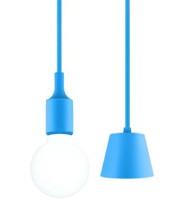 Hanging E27(Screw) Pendant Holder - Sky Blue