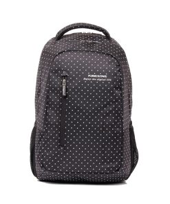 Kingsons Match White Hot Dot Laptop 14.5" Black Backpack