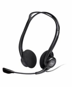 Logitech 960 Office USB Headset with Noise-Canceling Mic (981-000100)