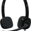 Logitech H151 Stereo Headset With Noise-Cancelling Mic Black 981-000589