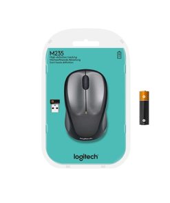 Logitech M235 Wireless USB Mouse for Windows and Mac - Black/Grey