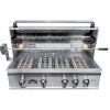 Mojave 4-Burner Glass Hood Drop-In Gas Bbq GSS4BIT
