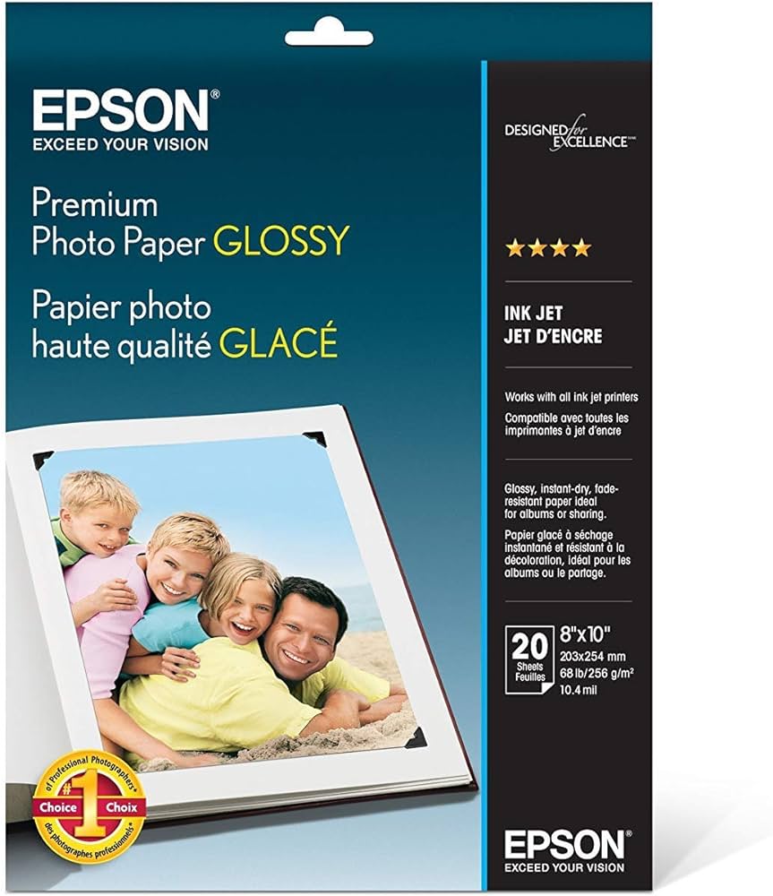 Officepoint Photo Paper Glossy (GLOSSY-258-180) for Epson/ Brother sheet of 20