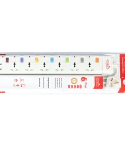Officepoint URB-6K 6 Way Power Extension Socket With USB Port