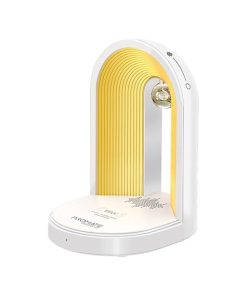 Promate 15W 3 in 1 Qi Wireless Charger with LED Night Lamp & Bluetooth Speaker - Wireless Charger/Night Lamp with Adjustable Brightness