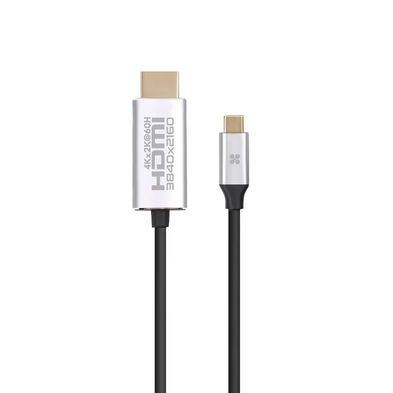 Promate 4K x 2K(60Hz) USB-C to HDMI 2.0 Audio Video Cable 1.8m HDLINK-60H.GREY