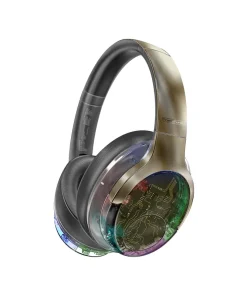 Promate ANC Hi-Fi Stereo Wireless Headphones with RGB Lights • Inline controls • Active Noise Cancelling • Rainbow Lighting • 40Hrs Playtime •Transparent Design