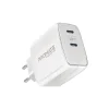 Promate Powerport-65 65W Super Speed GaNFast Charging Adapter with Dual USB Ports