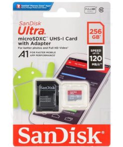 Sandisk 256GB Ultra Microsdxc Uhs 1 Card 100Mb/S Grey -Sdsqunr-256G-Gn3Mn