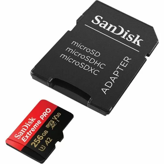 SanDisk 256GB Extreme PRO microSD UHS-I Card with Adapter C10