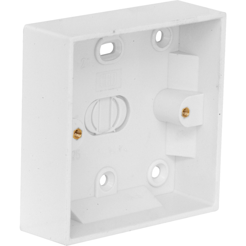 Single PVC Pattress Box