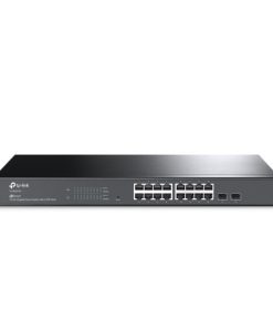 TP-Link 18-Port 10/100/1000Mbps Gigabit Easy Smart Switch with 16-Port PoE+ – TL-SG1218MPE