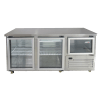 Two Glass Doors Beer Drinks Display Cooler Bar Counter Commercial Chiller KUR-1260