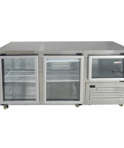 Two Glass Doors Beer Drinks Display Cooler Bar Counter Commercial Chiller KUR-1260