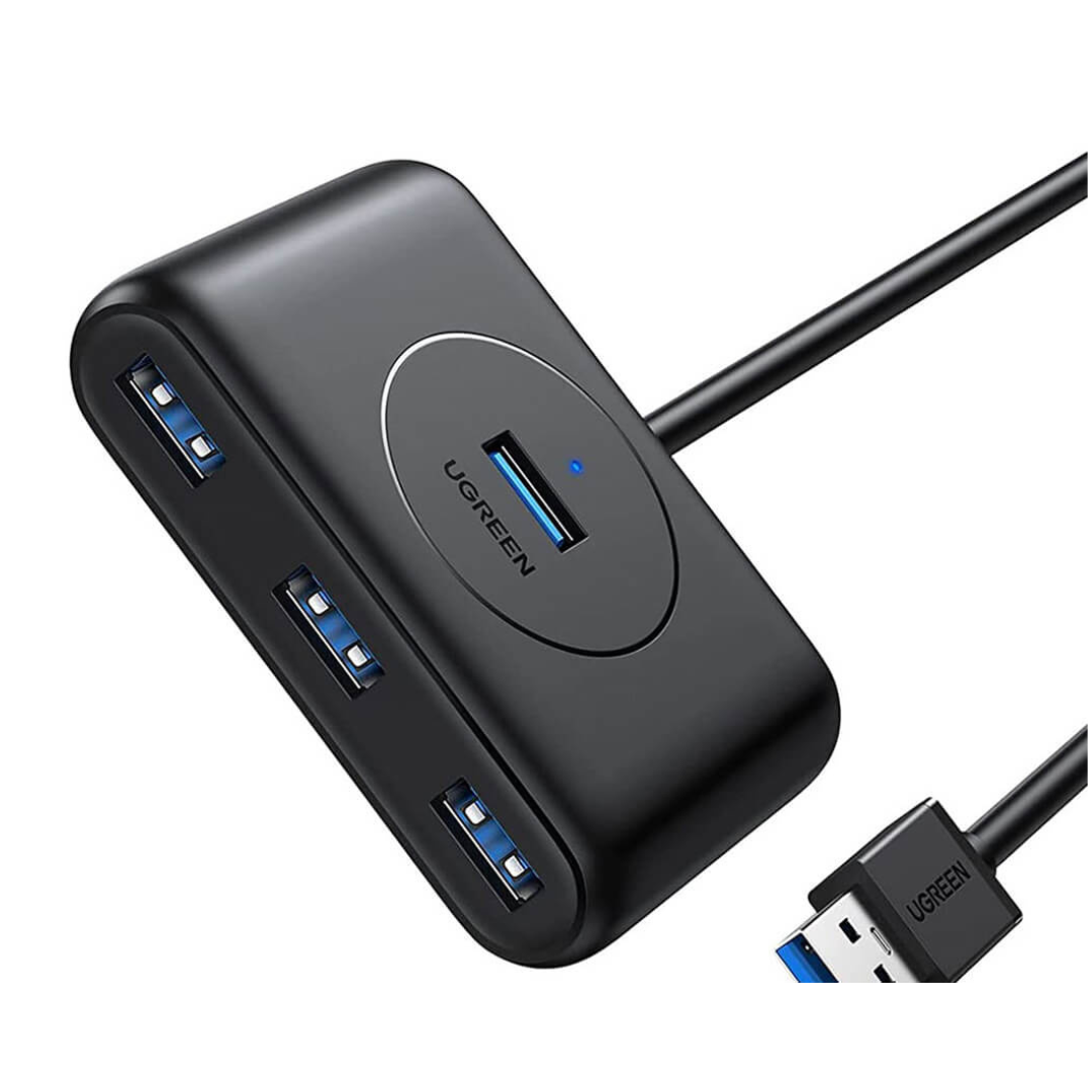 UGREEN 4-Port USB 3.0 Hub with USB-C & USB-A 2-in-1 interface 1M Black – UG-40850