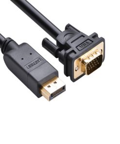 UGREEN DP Male to VGA Male Cable 1.5m (Black) - DP105 / UG-10247