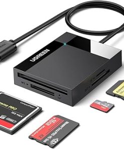 UGREEN SD Card Reader USB 3.0 Card Hub Adapter 5Gbps Read 4 Cards Simultaneously CF