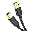 UGREEN USB 2.0 AM to BM Print Cable 1.5m (Black) – UG-10350