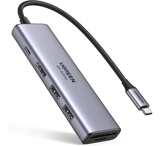 UGREEN USB-C To HDMI + USB3.0 A + USB2.0 A (2 Ports) + PD Power Converter