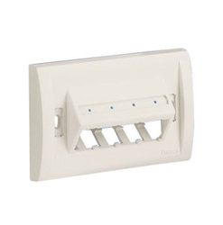 Panduit CAT 6A 4 Port Slope Faceplates without Modules UICFPHSEA4EW