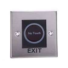 Stainless Steel DC12V Infrared Sensor No Touch Contactless Door Exit Release Button Switch with Backlight for Door Access Control