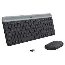 Logitech Slim Wireless Keyboard and Mouse Combo MK470 – Graphite – 920-009204